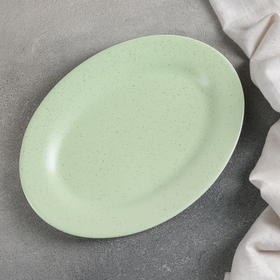 Блюдо Доляна «Амелия», 24,5x18 см см, цвет зелёный