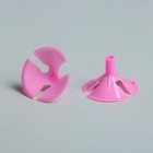Holder-clamp d/D Balls of 0.6 cm, colour light pink Holder-clamp d/D Balls of 0.6 cm, colour light pink