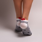 Набор женских носков (5 пар) MINAKU «Сердечки», размер 36-37 (23 см) - фото 29061