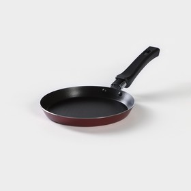 Сковорода блинная «Хит», d=18 см, антипригарное покрытие, цвет чёрный