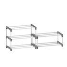 Полка для обуви Sheffilton-SR6-P/SR3-P, 1190x310x485,серый/темно-серый Полка для обуви Sheffilton-SR6-P/SR3-P, 1190x310x485,серый/темно-серый