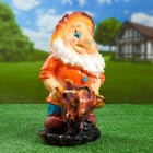 Садовая фигура "Гном с тачкой" 29х18см Садовая фигура "Гном с тачкой" 29х18см