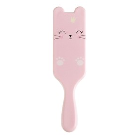 Massage brush with ears "Kitty" 13.8x3.6 cm