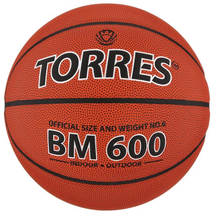 Мяч баскетбольный Torres BM600, B10026, размер 6