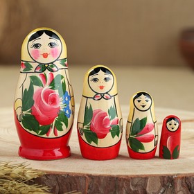 Матрешка "Семеновская", 4 кукольная, 1 сорт в Донецке
