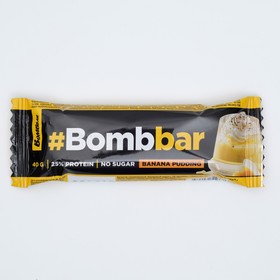 Протеиновый батончик в шоколаде Bombbar, банановый пудинг, 40 г