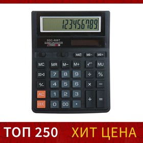 Калькулятор настольный, 12-разрядный, SDC-888T, питание от батарейки-таблетки в Донецке