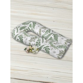 Наволочка к подушке для беременных Soft Collection, размер 35×340 см, папоротники