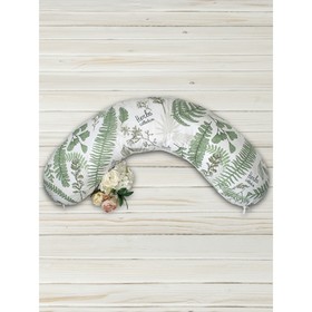 Наволочка к подушке для беременных Soft Collection, размер 25×170 см, папоротники
