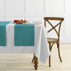 Комплект дорожек на стол «Ибица», размер 43 х 140 см - 4 шт, цвет бирюзовый - фото 7243134