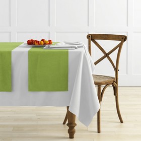 Комплект дорожек на стол «Ибица», размер 43 х 140 см - 4 шт, цвет зелёный
