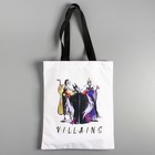 Сумка текстильная «Villains», 31 x 40,5 см, отдел без молнии, без подклада Сумка текстильная «Villains», 31 x 40,5 см, отдел без молнии, без подклада