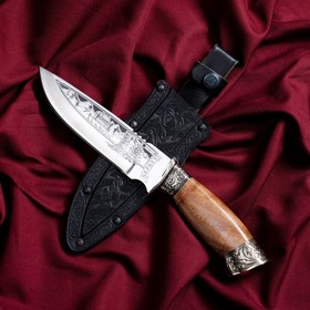 Нож туристический "Беркут" с гардой, сталь 40х13