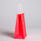 Пакет подарочный крафт «Love», 12 х 21 х 9 см 4515260