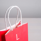 Пакет подарочный крафт «Love», 12 х 21 х 9 см 4515260