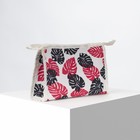 Cosmetic bag ^ Leaves, 21,5*6*13,5 the division zipper, black/red Cosmetic bag ^ Leaves, 21,5*6*13,5 the division zipper, black/red