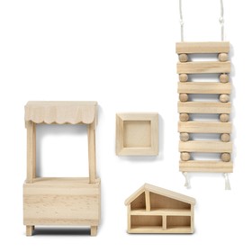 Набор деревянной мебели для домика «Игрушки»