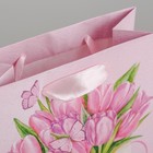 Пакет ламинированный вертикальный «Тюльпаны 8 марта», S 12 × 15 × 5,5 см 4569580