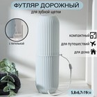 Футляр для зубной щётки и пасты «Ребрис», цвет МИКС Футляр для зубной щётки и пасты «Ребрис», цвет МИКС