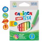 Карандаши 12 цветов Carioca Tita mini, грифель 3.0 мм, шестигранные, пластиковые, картон, европодвес - фото 6805463