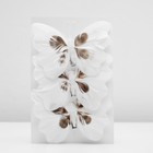 Бабочка для декора и флористики, на прищепке, пластиковая, белая, микс, 1 шт.,12 х 8,5 х 1 см - фото 6657494