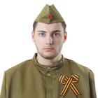 Набор военного «Салют», пилотка, брошь лента Набор военного «Салют», пилотка, брошь лента