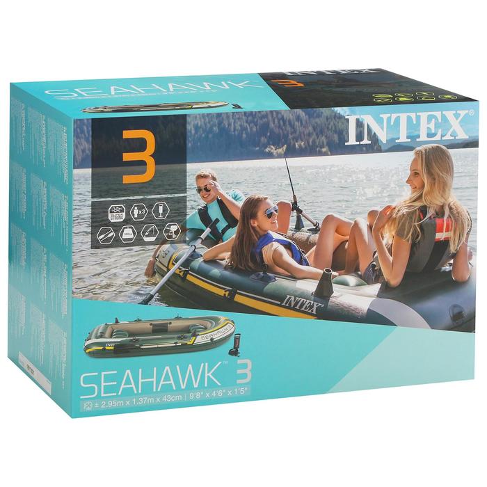 Лодка &quot;Seahawk 3&quot;, трёхместная, с сиденьями, до 300 кг 68380 INTEX