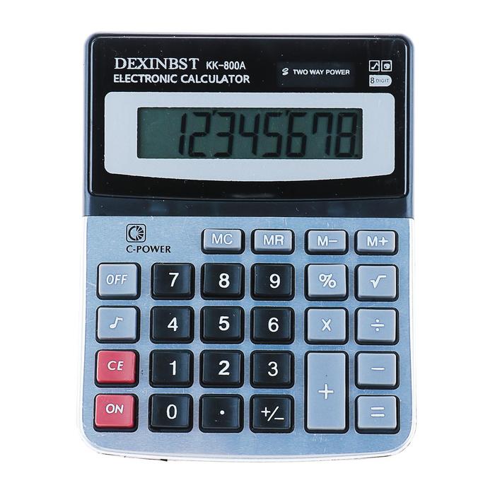 Калькулятор настольный 08-разрядный KK-800A двойное питание