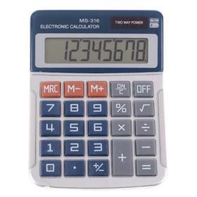 Desktop calculator, 8-digit, MS-316, dual power