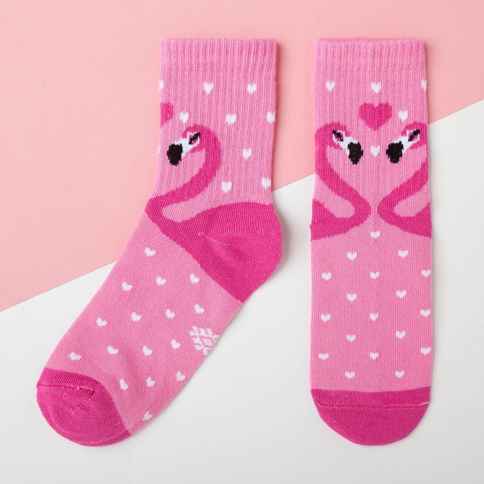 Носки детские KAFTAN «Фламинго», размер 18-20, цвет розовый - фото 1635101
