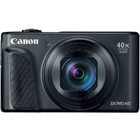 Фотоаппарат Canon PowerShot SX740HS, 21.1мп, 4K, 3", LCD, SDXC, SD, SDHC, WiFi, черный 4791703