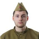 Пилотка военная со звездой, обхват головы 54 см Пилотка военная со звездой, обхват головы 54 см