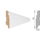 Напольный плинтус МДФ  70E 2000х70х16 Белый 4829210 - фото 3344557