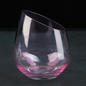 Стакан для виски «Иллюзия», 400 мл, 9,5×10 см, цвет розовый
