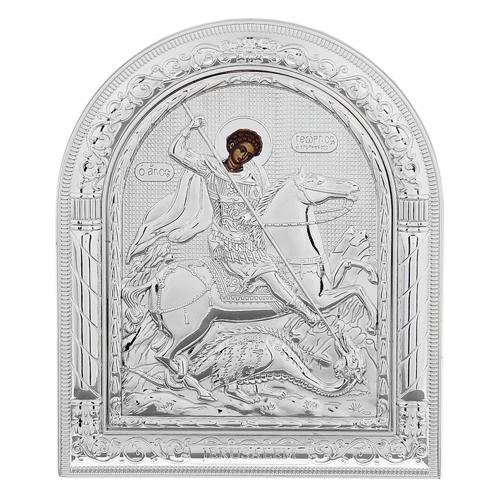 Икона "Георгий Победоносец" на подставке