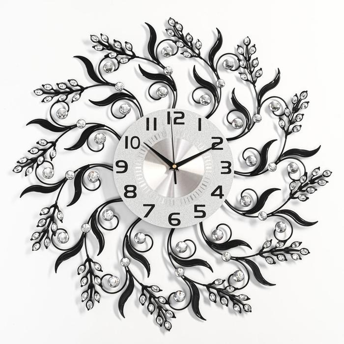 Часы настенные, серия: Ажур, "Огре", плавный ход, d=55.5 см, циферблат 22 см - фото 800192