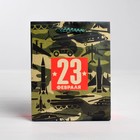 Пакет ламинированный вертикальный «С 23 февраля!», S 12 × 15 × 5,5 см 4515285