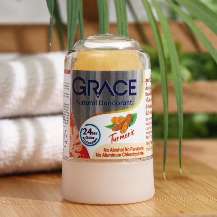 Дезодорант Grace кристаллический Grece deodorant with Curmin С куркумой 70 гр