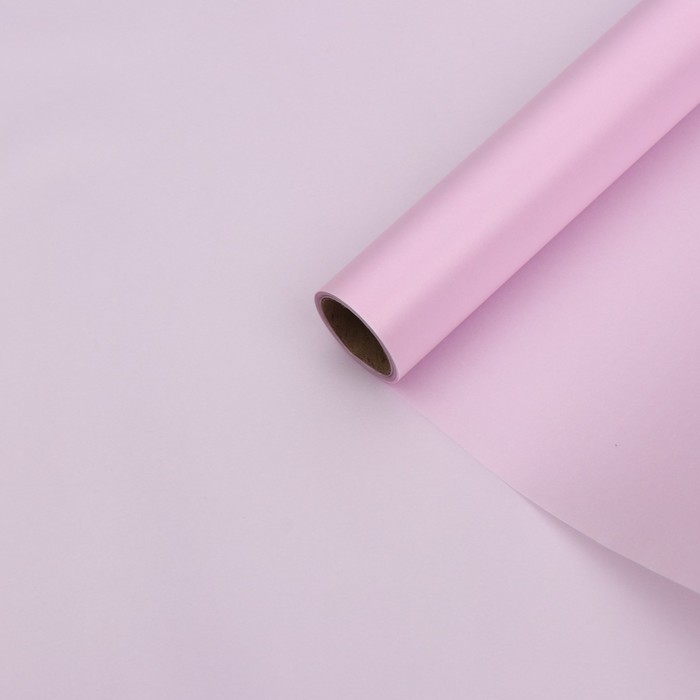 Бумага тишью водоотталкивающая с ламинацией, цвет бледно-розовый, 58 см х 5 м 75 микрон