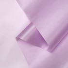Бумага тишью водоотталкивающая с ламинацией, цвет бледно-фиолетовый, 58 см х 5 м 75 микрон - фото 6658452