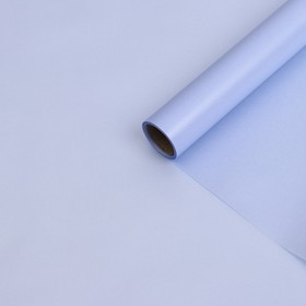 Бумага тишью водоотталкивающая с ламинацией, цвет голубой лёд, 58 см х 5 м 75 микрон