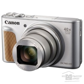 Фотоаппарат Canon PowerShot SX740HS, 21.1мп, 4K, 3", LCD, SDXC, SD, SDHC, WiFi, серебристый   479170 4791702