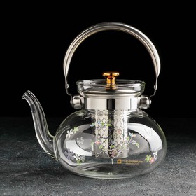 Чайник заварочный «Весна», 1,2 л, 20×15×14,5 см, металлическое сито