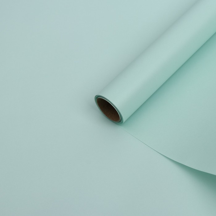 Бумага тишью с ламинацией, цвет тиффани, 58 см х 5 м 75 микрон