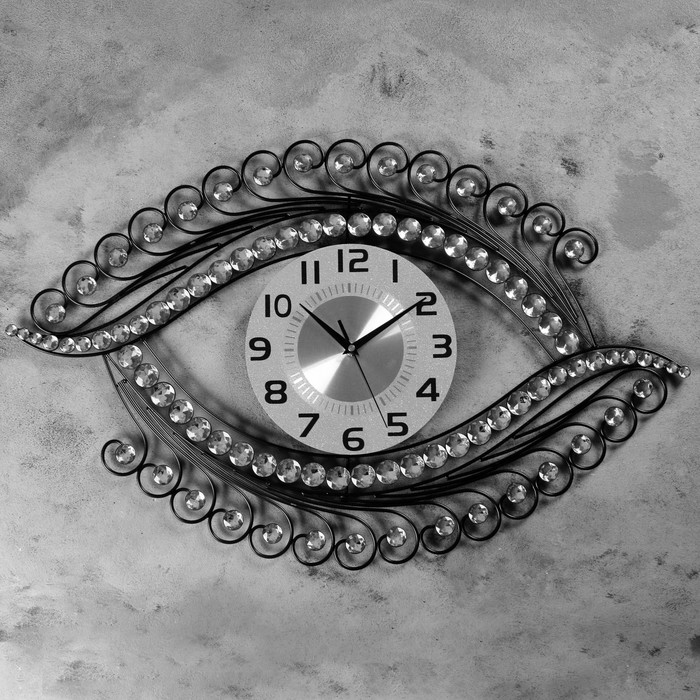 Часы настенные, серия: Ажур, "Майа", плавный ход, 46 х 72 см, d=22 см - фото 966458