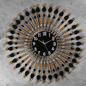 Часы настенные, серия: Ажур, "Ронда", плавный ход, d=70 см, d=22 см, 1 АА