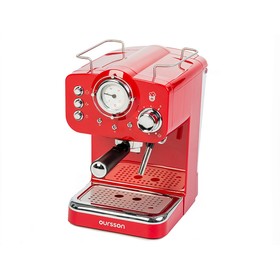 Кофеварка Oursson EM1500/RD, рожковая, 1100 Вт, автоотключение, красная