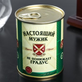 Набор камней для виски в консервной банке "Настоящий мужик не понижает градус", 9 шт в Донецке