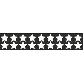 Наклейка БЛИКЕР термо плоттер Звездочки светоотр., 50х250 мм, цвет серебро, Skyway, Л1783