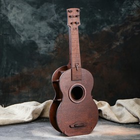 Мини-бар деревянный "Гитара", тёмный, 52 см